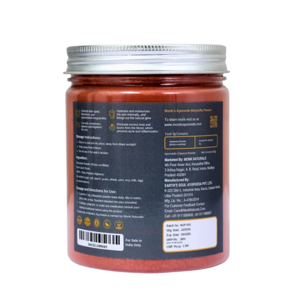 Monk's Ayurveda Manjistha Powder - Image 2